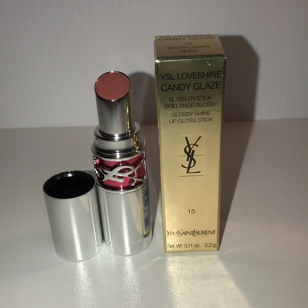 YSL Loveshine Candy Glaze in Showcasing Nude (15), NEW